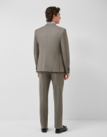 Traje half canvas slim fit lana vis&oacute;n