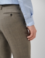 Traje half canvas slim fit lana vis&oacute;n