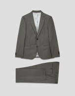 Traje half canvas slim fit lana vis&oacute;n