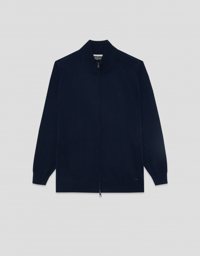 Chaqueta cremallera marino