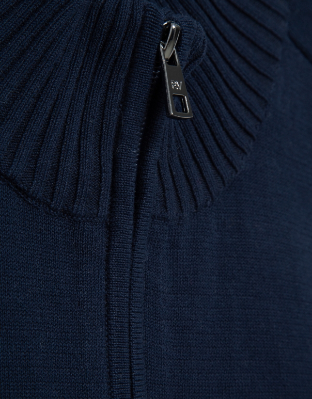 Chaqueta cremallera marino