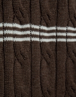 Jersey ochos y rayas visones y blanco