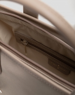 Dafne Midi beige nylon handbag