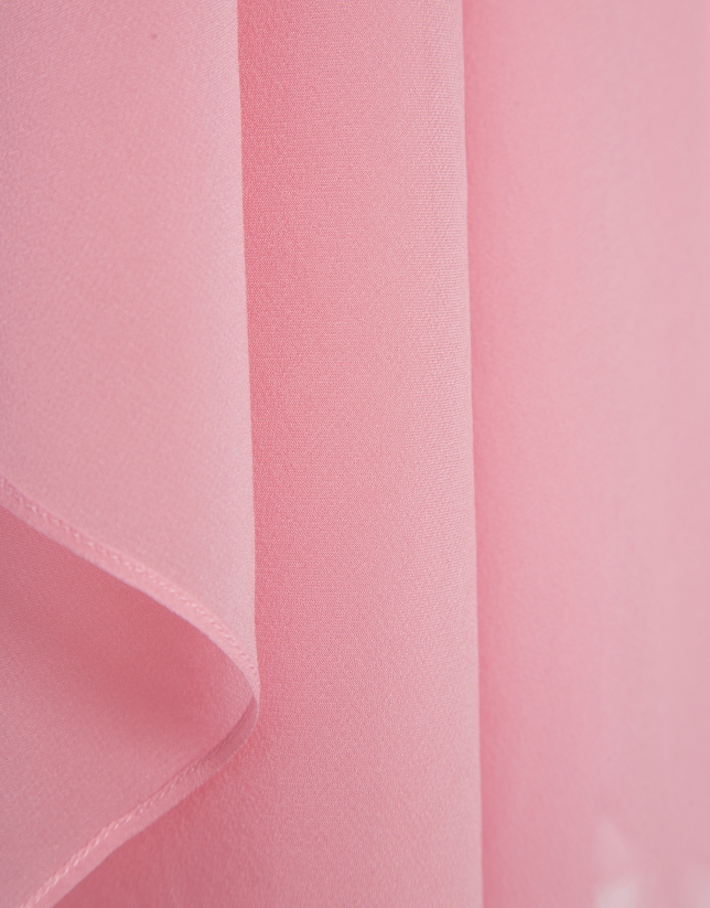 Cubre hombros seda rosa