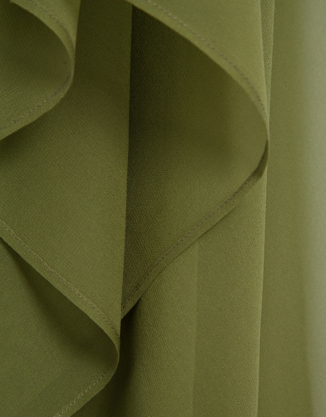 Cubre hombros seda verde