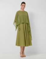 Cubre hombros seda verde