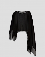 Black silk shawl