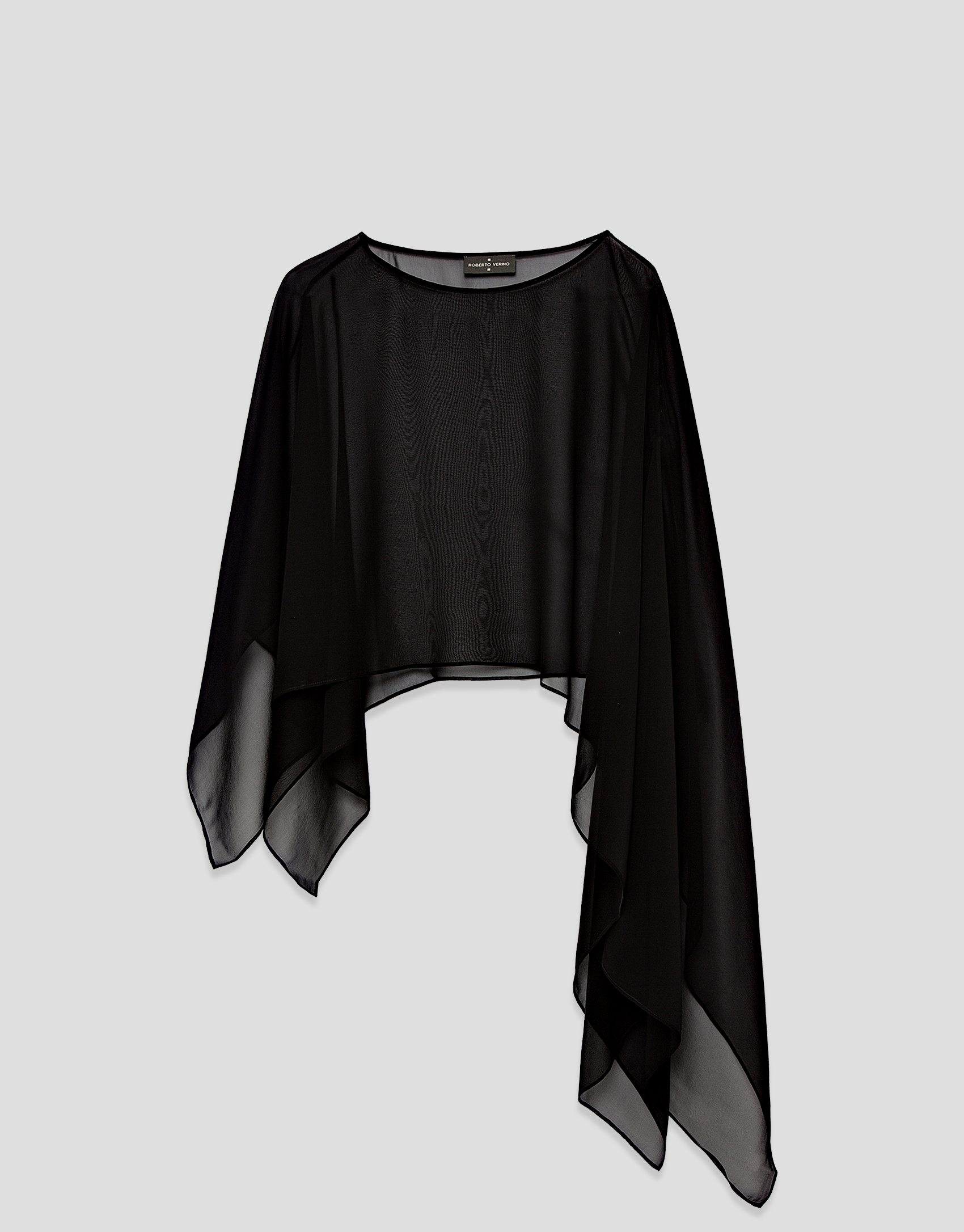 Black silk shawl